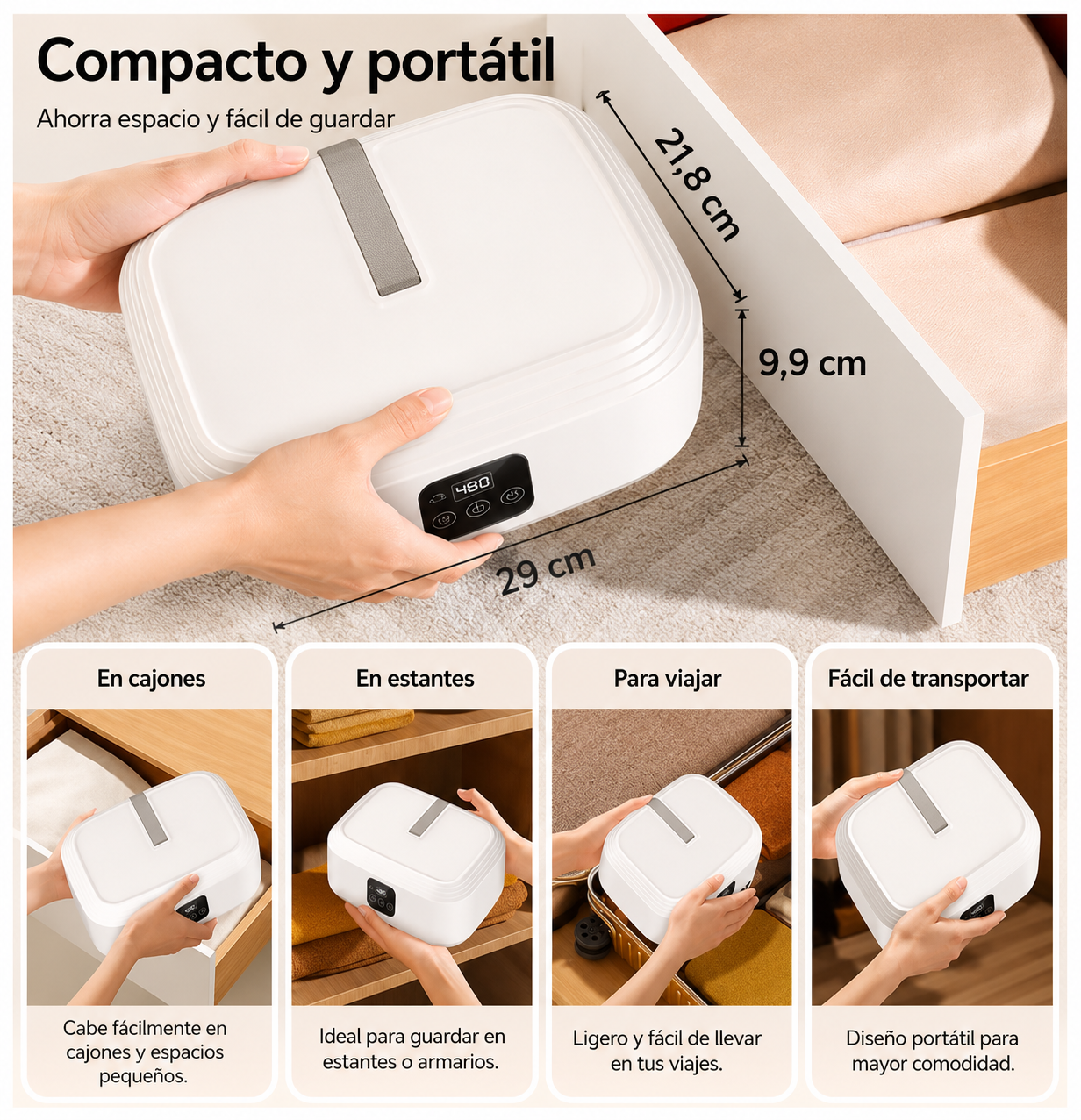 Secador de Ropa Portátil y Plegable. Espacios pequeños