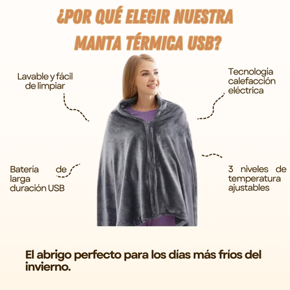 Manta Térmica USB Premium