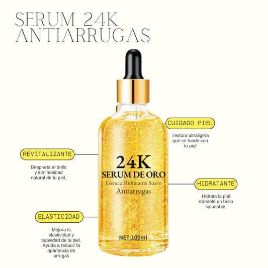 24K Sérum de Oro – Esencia Hidratante Antiarrugas